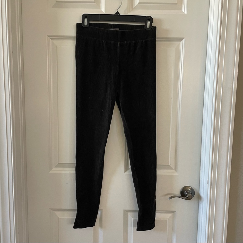 Vince velour ribbed dark brown legging